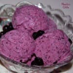 Inghetata raw de afine / Raw blueberry ice cream