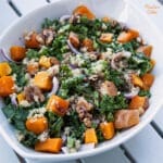 Salata de kale, dovleac si quinoa / Kale, pumpkin and quinoa salad