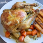 Pui intreg la slow cooker / Slow cooker roast chicken