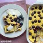 Budinca de gris cu afine / Semolina blueberry pudding